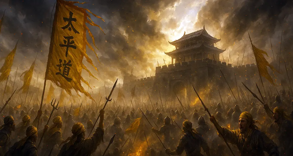 The Yellow Turbans rise against the Han, faith fueling fury at the gates of empire