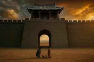 With nothing but calm and a guqin, Zhuge Liang turned fear into his strongest weapon