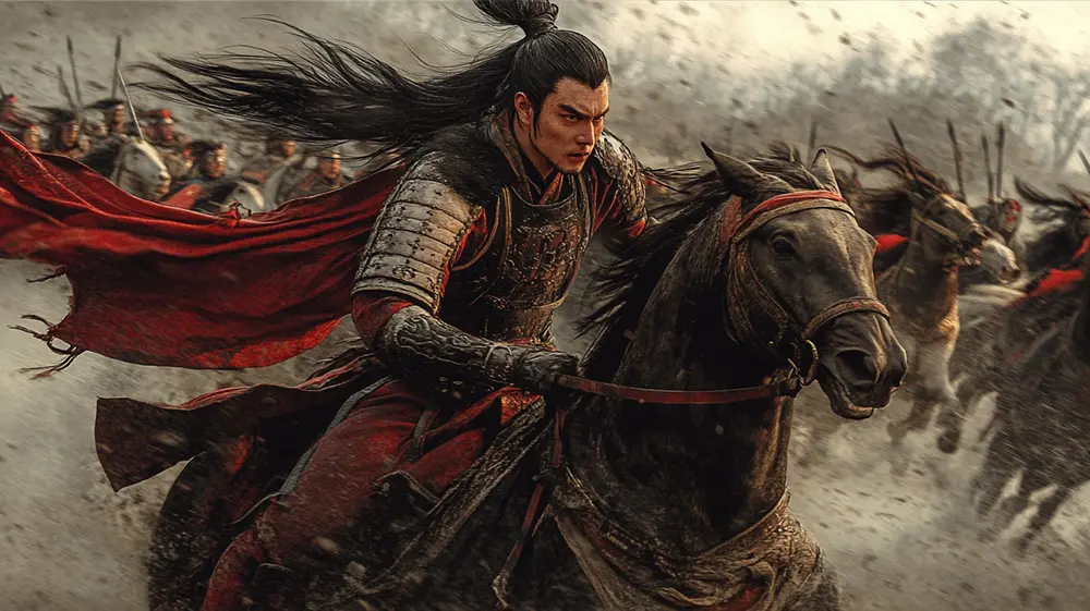 Lü Bu rides Red Hare into battle, fierce and unstoppable